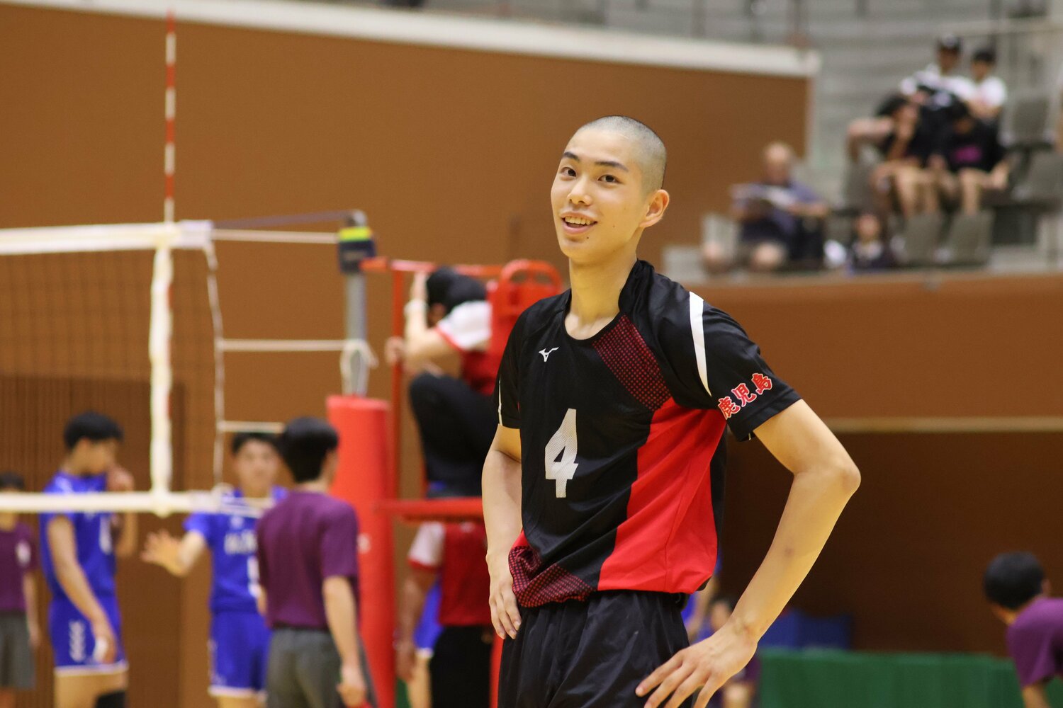 今夏のインターハイでは、表情からも頼もしさを感じさせた川内商工・田中洸（筆者撮影）
