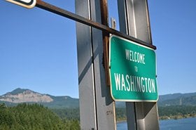 ついにカナダ国境と接するワシントン州に入った。 