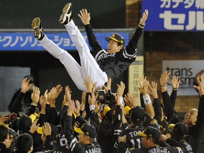 素直に優勝を喜んだソフトバンク。“真の”リーグ優勝までの苦節7年。＜Number Web＞ photograph by KYODO