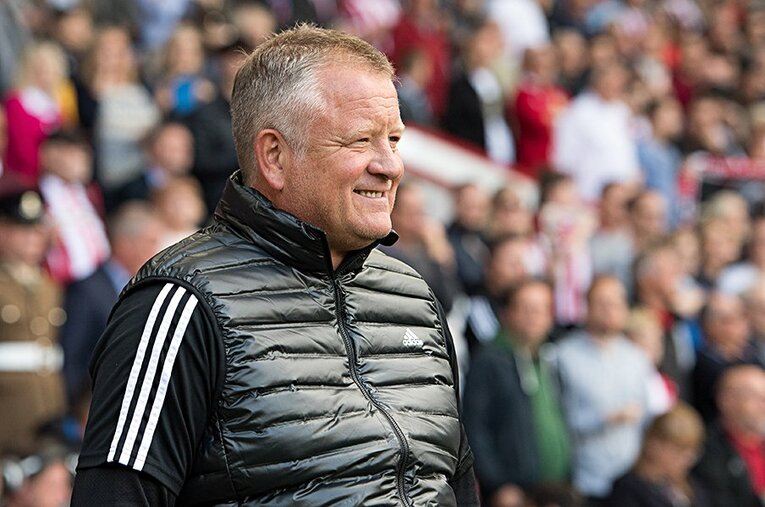 シェフィールド・Uのクリス・ワイルダーは、グアルディオラやクロップよりも票を集め、最優秀監督に輝いた。 ／ photograph by Getty Images