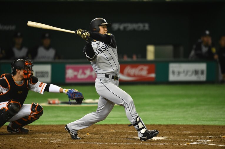 阪神時代の高山俊　©BUNGEISHUNJU