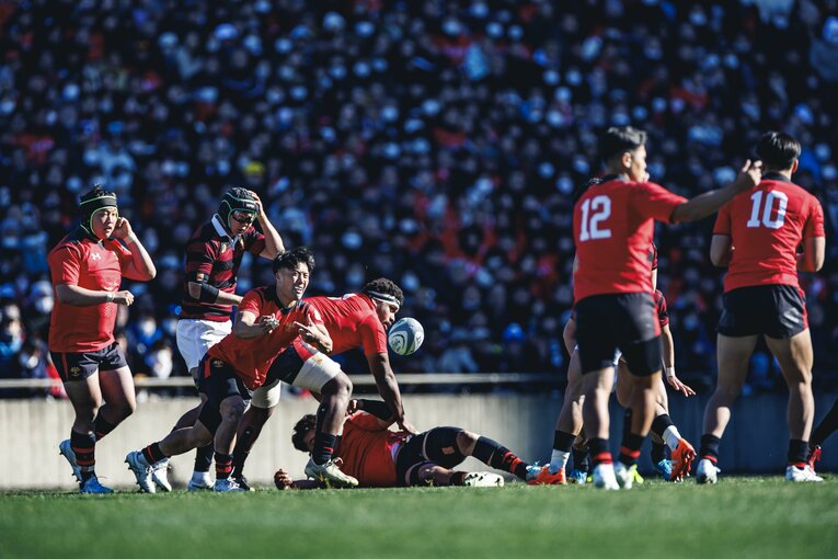 大学選手権の決勝では対抗戦で敗れた早大に雪辱を果たし4連覇を達成　©Kiichi Matsumoto