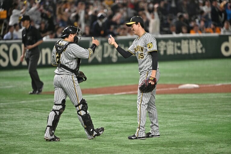 今季は阪神の新守護神を担う湯浅　©︎Hideki Sugiyama