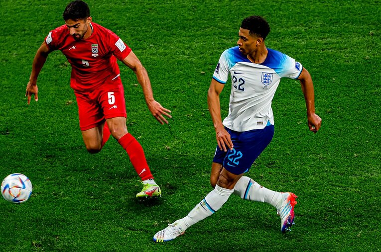 イングランドのベリンガム　©Kiichi Matsumoto/JMPA