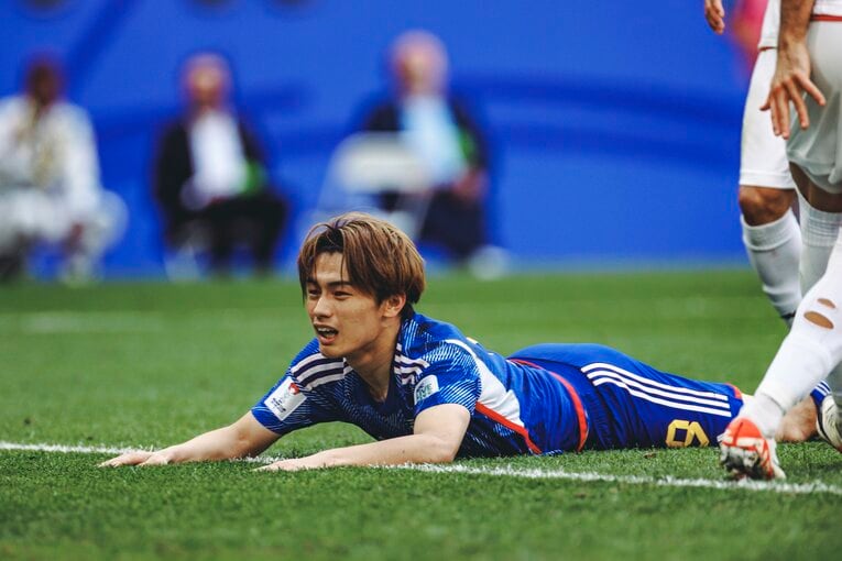 惜しいシュートもあったが、イラン戦ではノーゴールに終わった上田綺世　©︎Kiichi Matsumoto