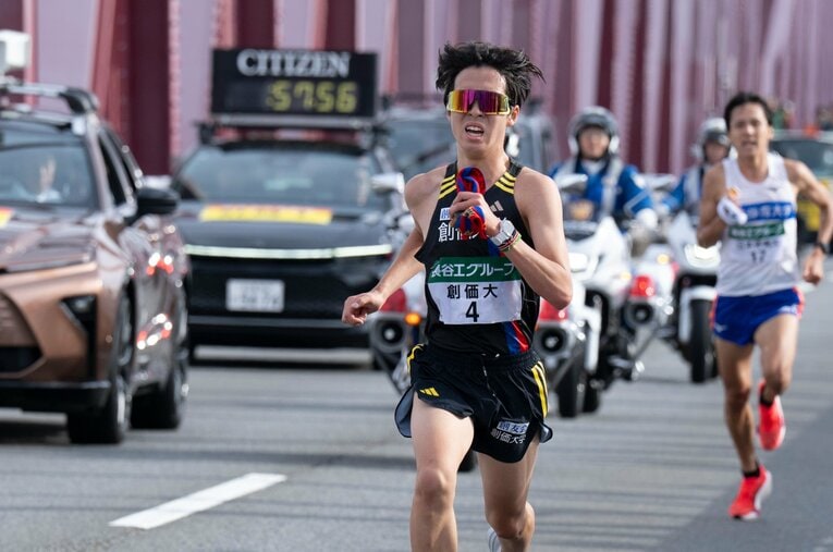 全日本大学駅伝では2区を走った小池　©Tadashi Hosoda