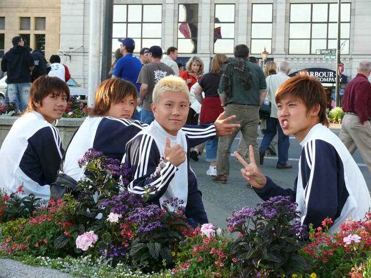 柏木陽介、青木孝太、安田理大、太田宏介（2007年U-20W杯）©︎Takahito Ando