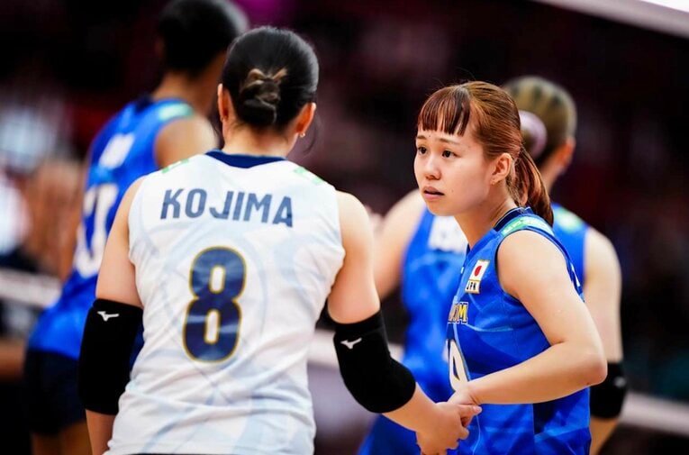 岩澤実育（2025年世界選手権・セルビア戦）©︎Volleyball World