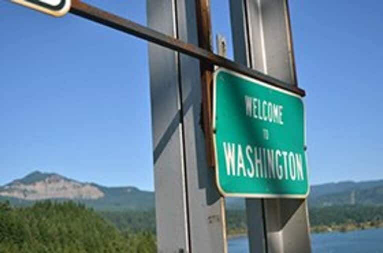 ついにカナダ国境と接するワシントン州に入った。 