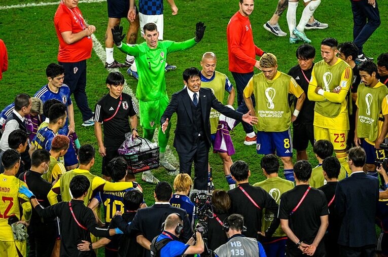 クロアチア戦にPK戦の末に敗れ、ベスト8進出を果たせなかった日本代表。ただし「2大会連続ベスト16」という視点で見てみると？ ／ photograph by Takuya Sugiyama/JMPA