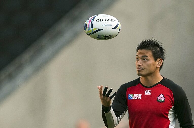 2015年ラグビーW杯での躍進に大きく貢献した五郎丸歩。エディー・ジョーンズは彼との関係構築に腐心したという ／ photograph by JIJI PRESS