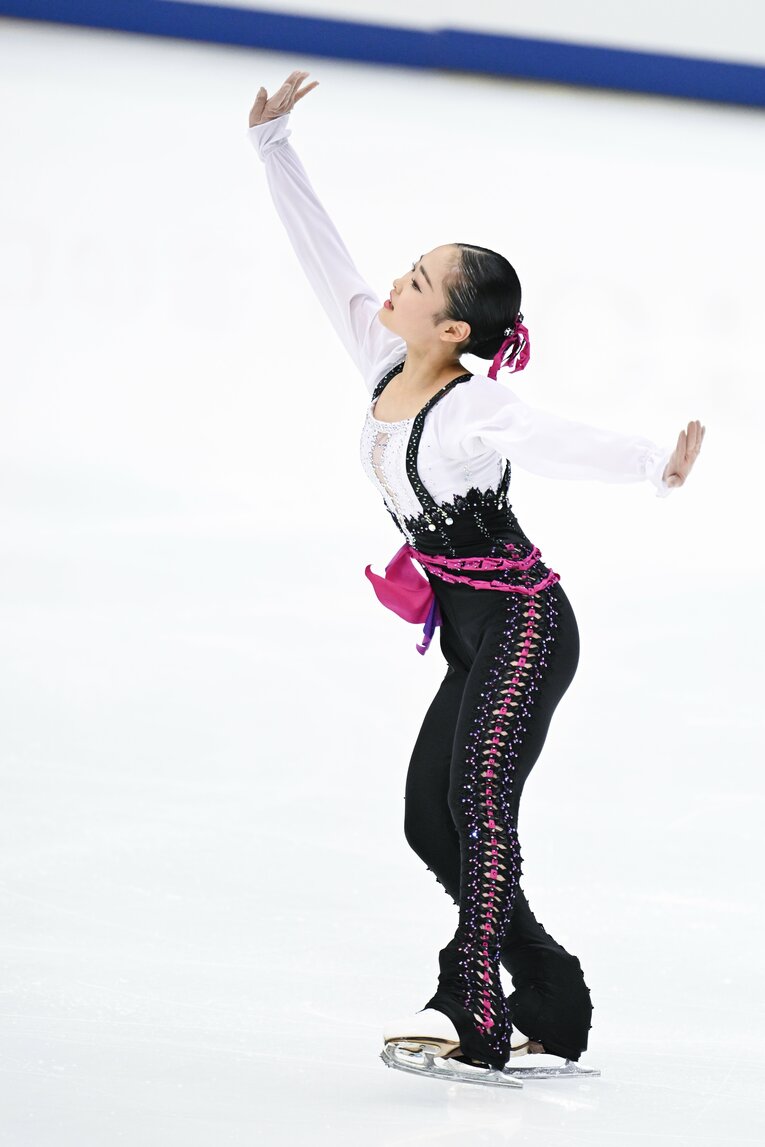 2023年全日本選手権、島田麻央の演技　©︎Asami Enomoto