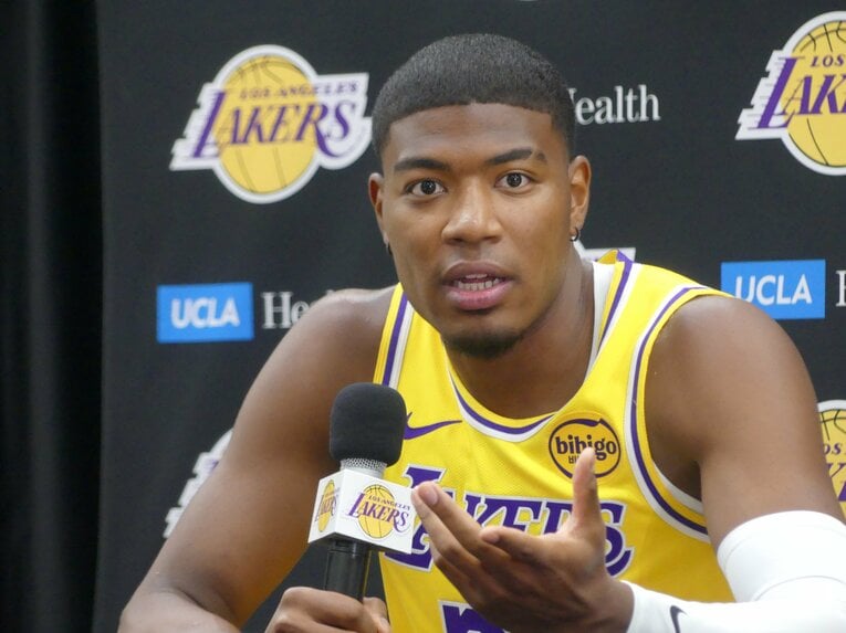 新シーズンへの抱負を語った八村塁（筆者撮影）