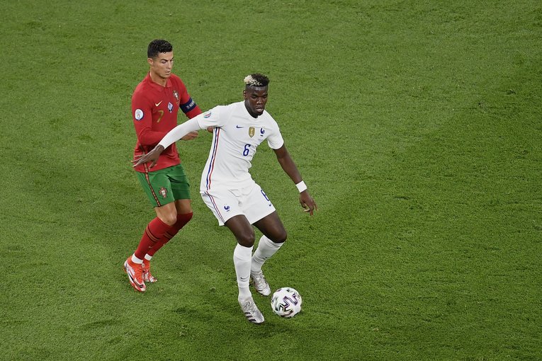 EURO2020でのロナウドとポグバ　©Getty Images