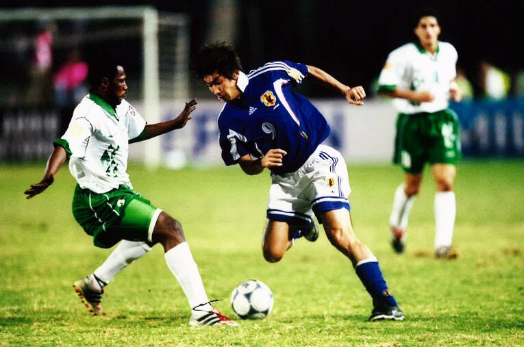 2000年アジア杯の西澤明訓　©Kazuaki Nishiyama