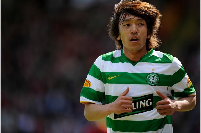 セルティック時代の中村俊輔 ／ photograph by Takuya Sugiyama
