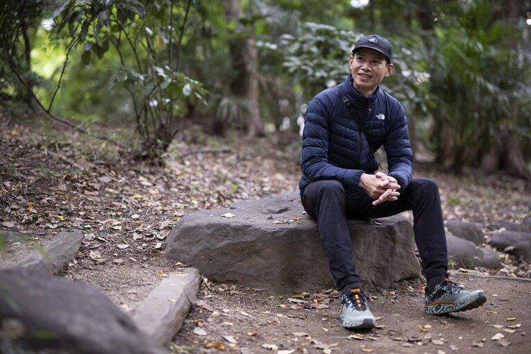 普段は大阪市で消防士をしている土井。この日は東京でインタビューに応じた　©Tomosuke Imai