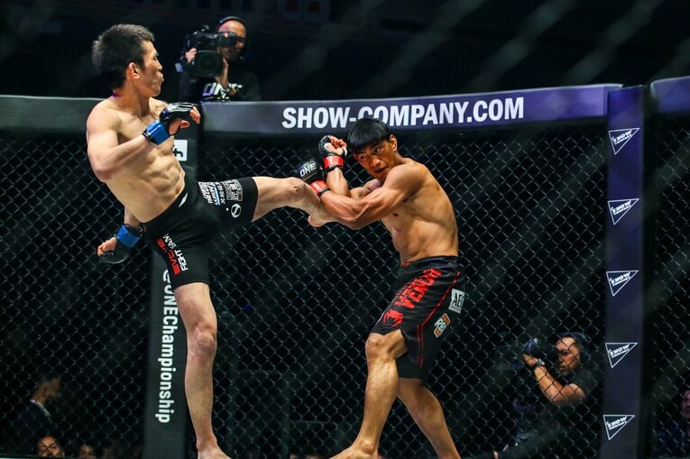 2019年3月31日、ONE世界ライト級タイトルマッチでエドゥアルド・フォラヤンと対戦　©ONE Championship Susumu Nagao