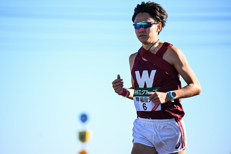 早稲田大の井川龍人　©Nanae Suzuki