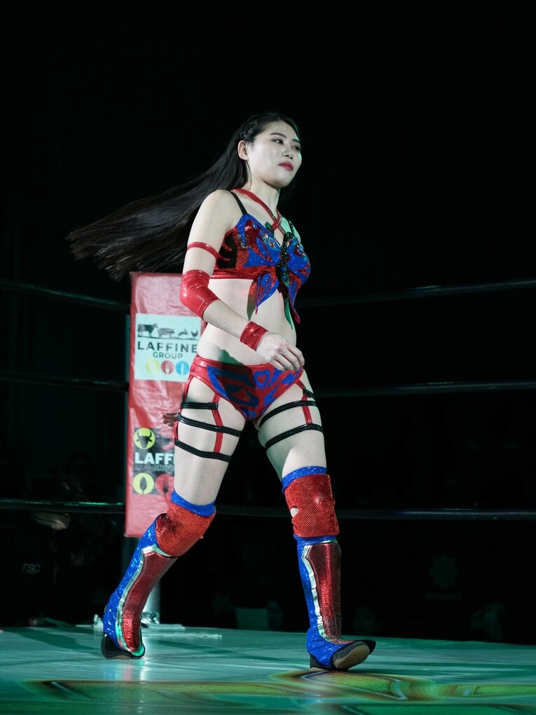 マリーゴールドのプロレスラー・橘渚　©Shiro Miyake