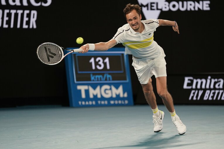 キ今大会、勢いに乗っていたメドベージェフだったが©Hiromasa Mano