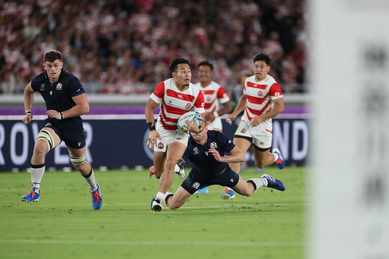 2019年W杯スコットランド戦、福岡堅樹が振り返る“ゾーン”に入ったトライ（3枚目／全10枚）©︎Naoya Sanuki
