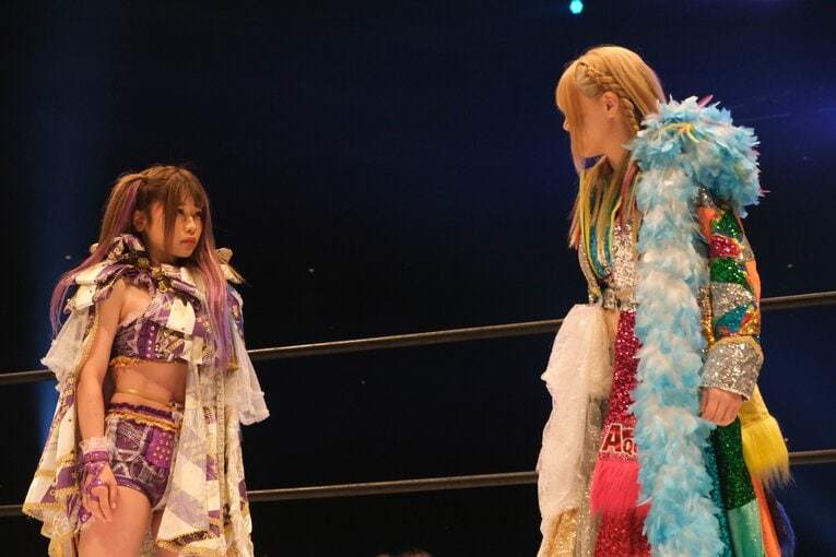 中野たむvs岩谷麻優は壮絶な殴り合いの末、時間切れの引き分けに