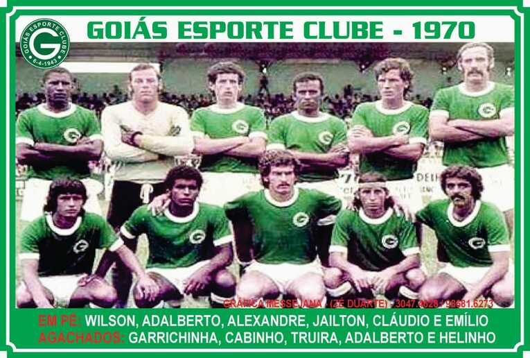1970年、ゴイアスで。後列左端がウィルソンさん。小柄だがスピード、スタミナ、ジャンプ力があり、右SB、CBとして活躍
