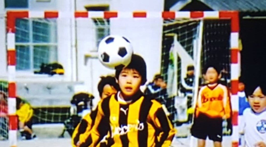 三筑キッカーズ時代の冨安。小4のときにはすでに小6トップチームの試合に出場していた　©三筑キッカーズ