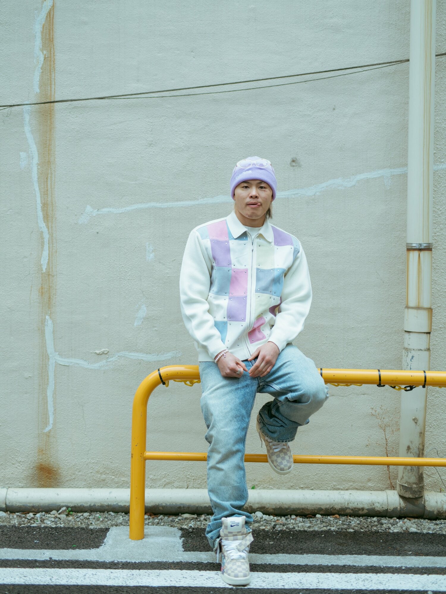 公園で野球のボールを投げるトレーニングをしているという那須川「ピッチングがうまくなっちゃって（笑）」　©️Ichisei Hiramatsu