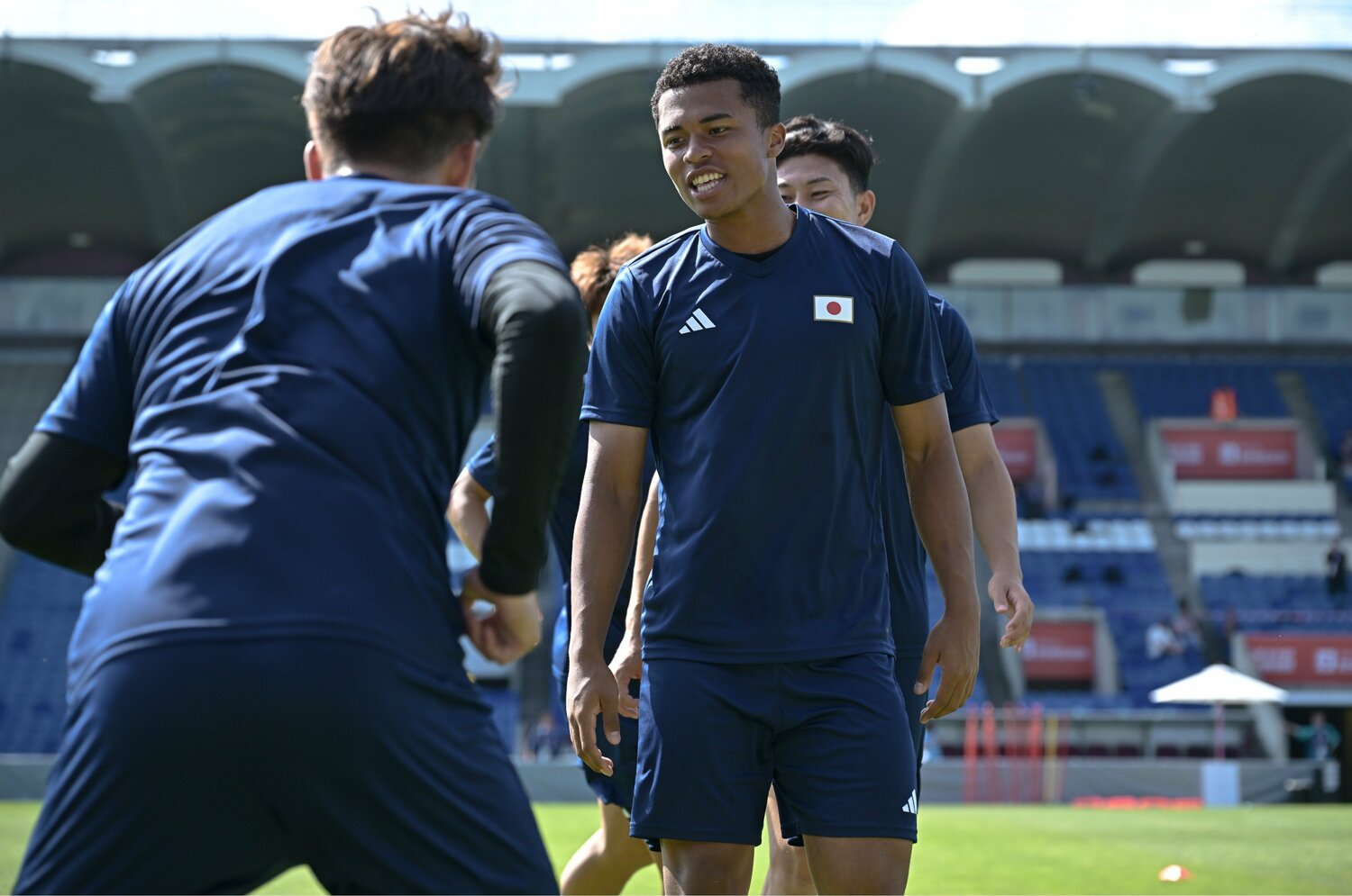 パラグアイ戦前日の練習　©Takuya Kaneko/JMPA