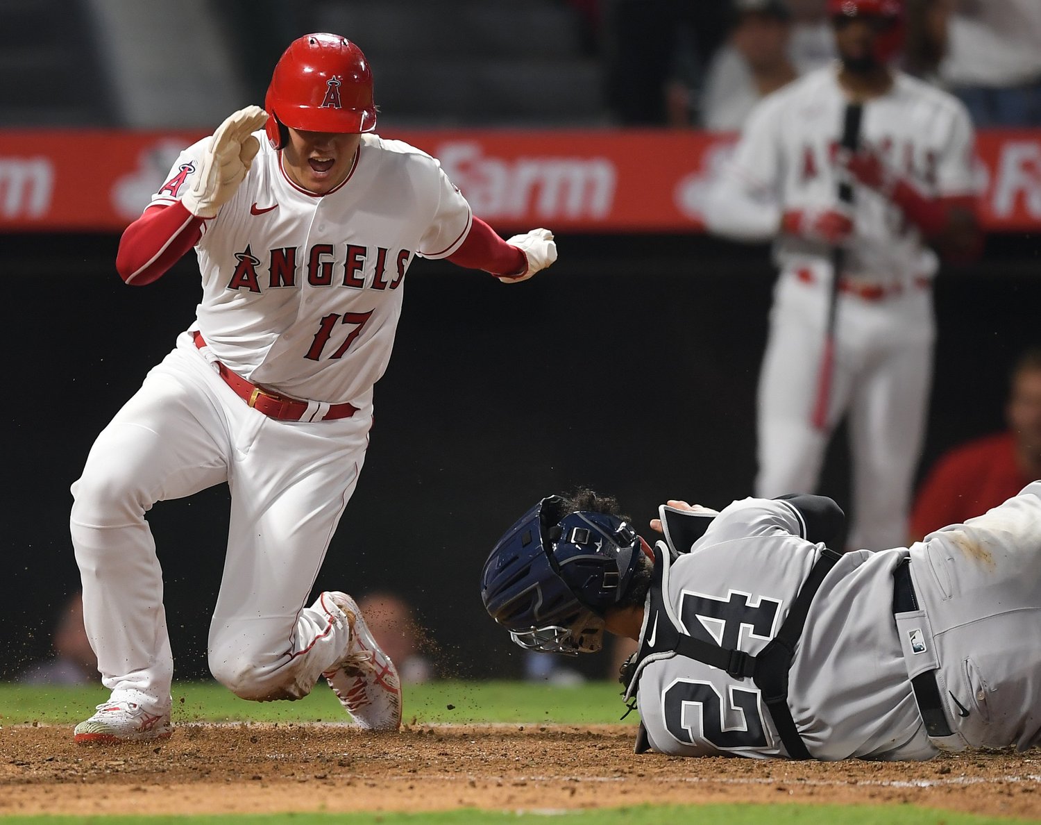 ホームスチールを決めた大谷 ©Getty Images