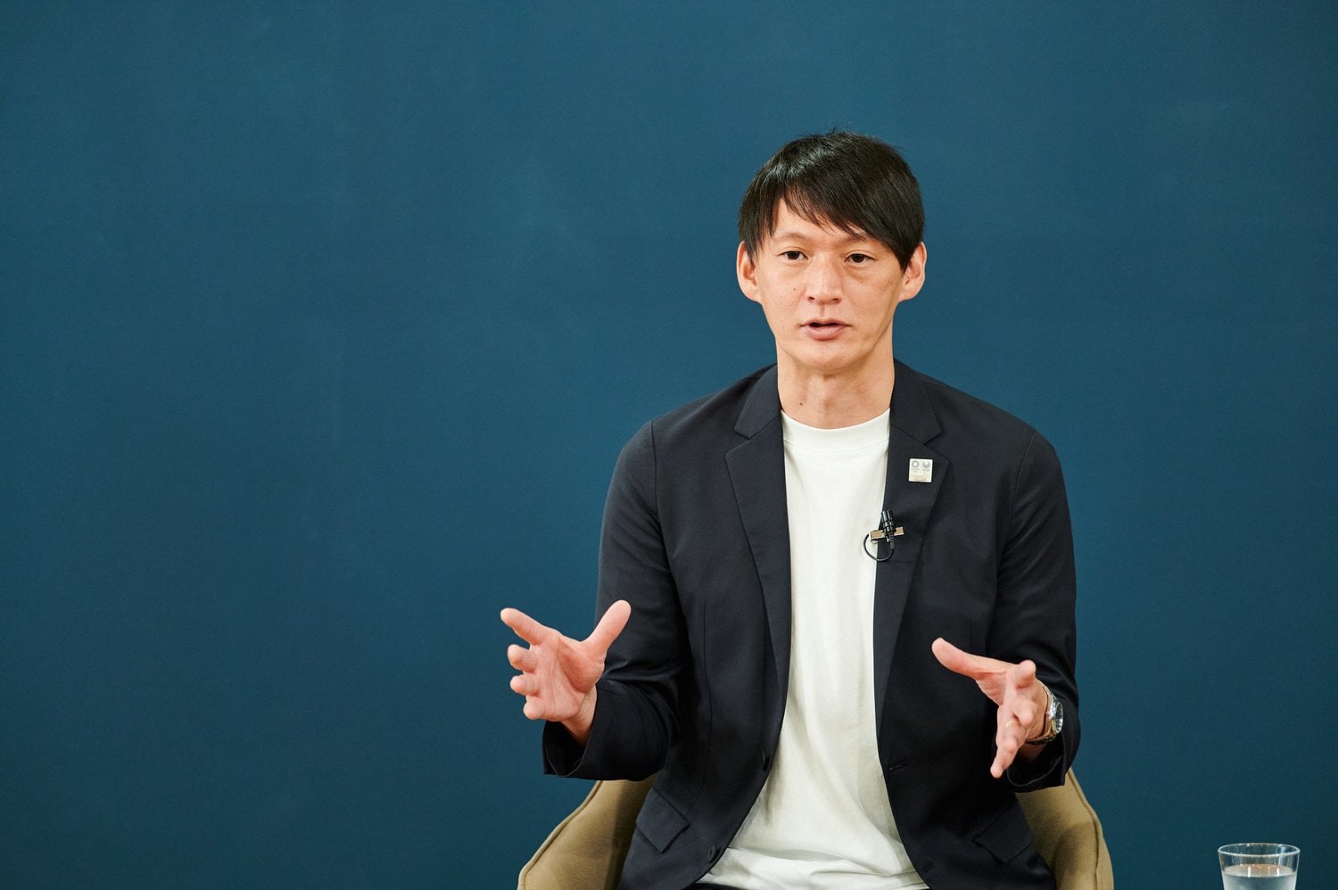 北京五輪の男子4×100mリレーで銀メダルを獲得した高平慎士さん　©Ichisei Hiramatsu