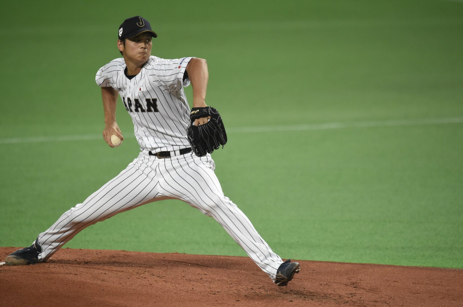 2014年の日米野球が「大谷vsメジャーリーガー」の初対決となった　©Naoya Sanuki