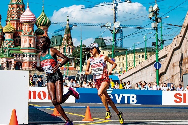2013年8月のモスクワ世界陸上では、厳しい暑さを味方につけ、粘りのレース運びでみごと銅メダルを獲得