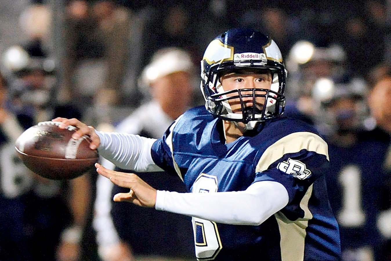 アメフトではQBとして活躍したヌートバー　 ©Kumiko Nootbaar