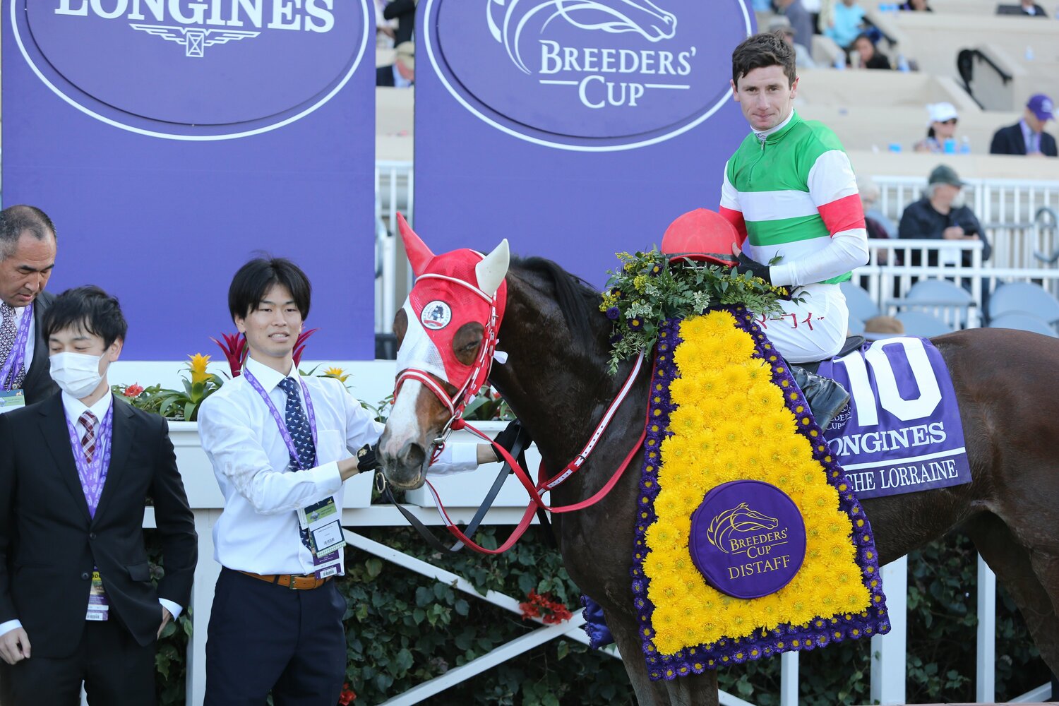 2021年のBCディスタフ。マルシュロレーヌは日本調教馬として初めてアメリカのダートGIを制した　©Getty Images