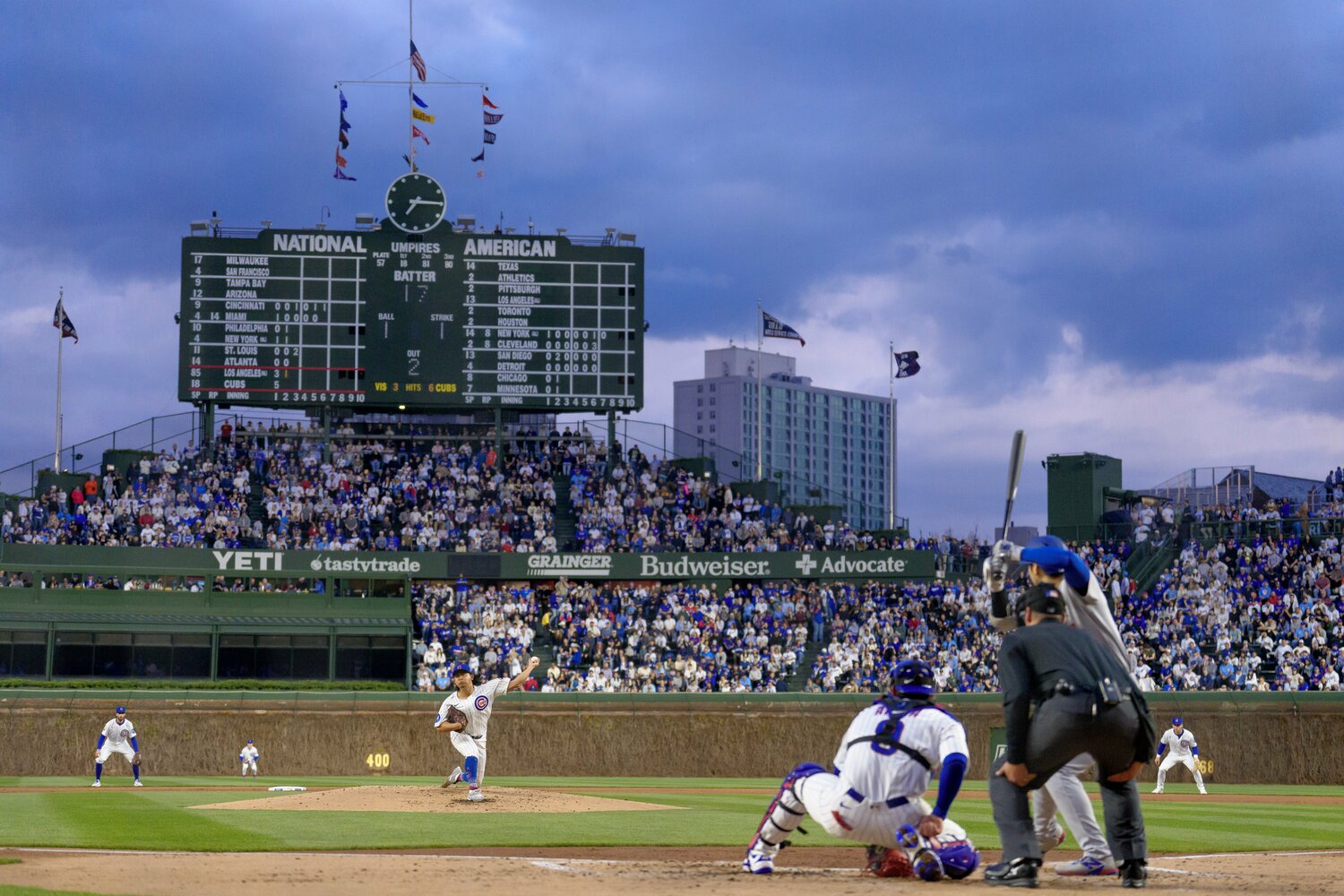 リグレーフィールドで実現した今永vs大谷　©Getty Images