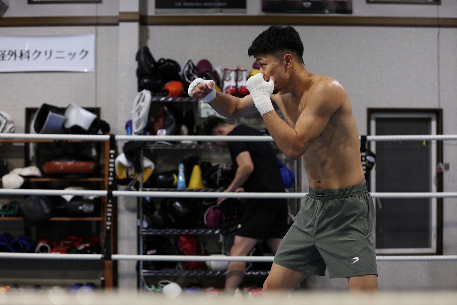 ボクシングをジャンケン論にたとえて語った中谷　©️Shigeki Yamamoto