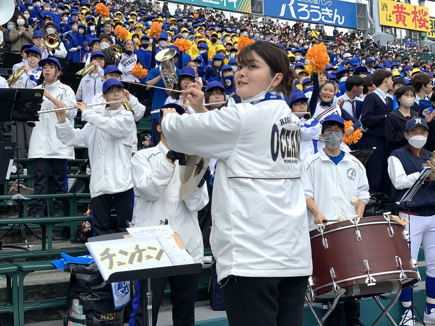 TikTokでバズった『可愛くてごめん』を取り入れた履正社　©Yukiko Umetsu