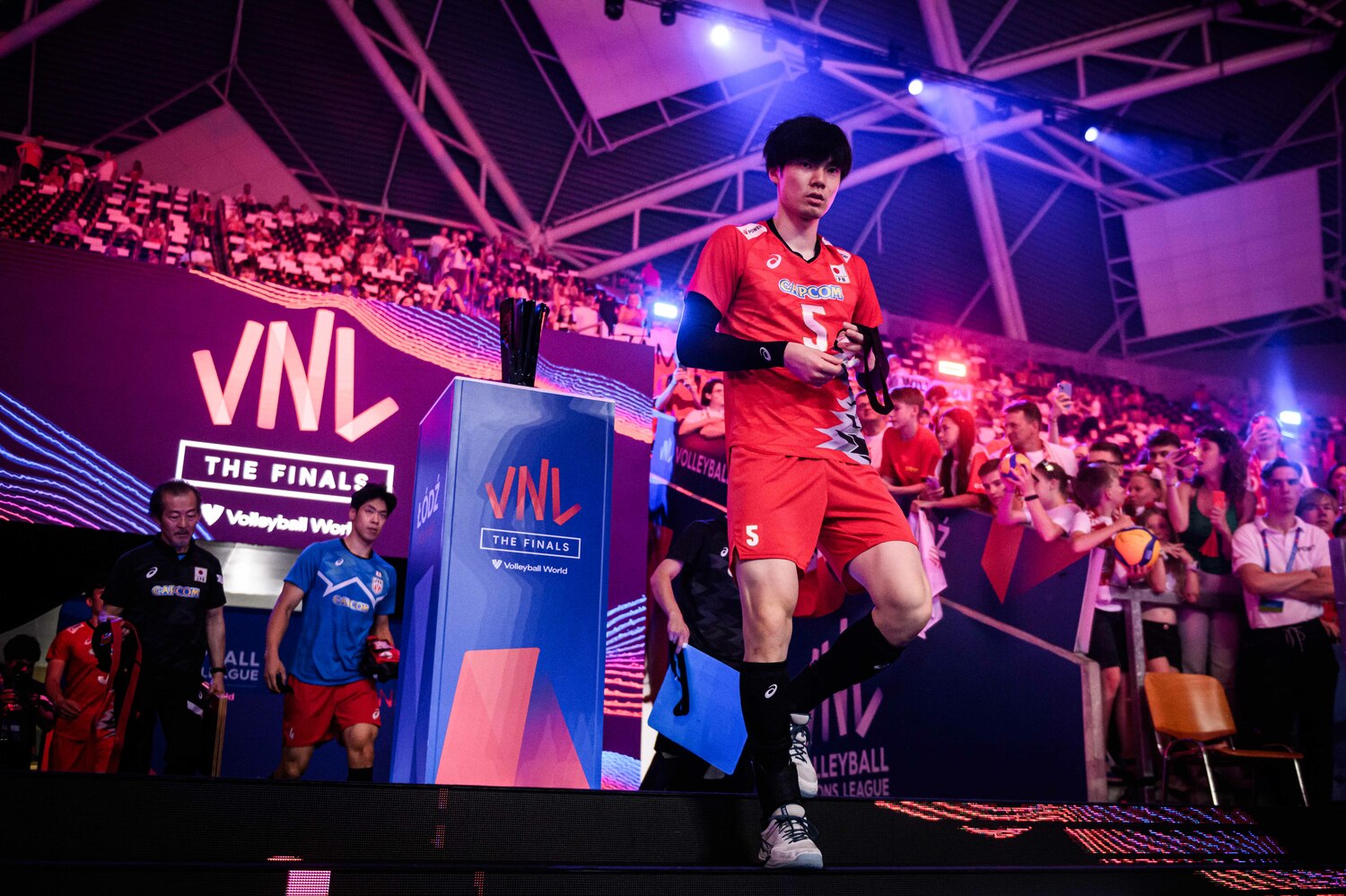 ネーションズリーグでの活躍は、パリ五輪メンバー入りに大きなアピールとなった　©︎Volleyball World