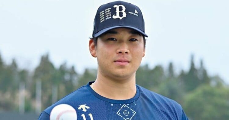 Lサイズ　野球日本代表 侍ジャパン 山下 舜平大選手 おう、バケモン！」オリックス・山下舜平大21歳が“日本人最速”に