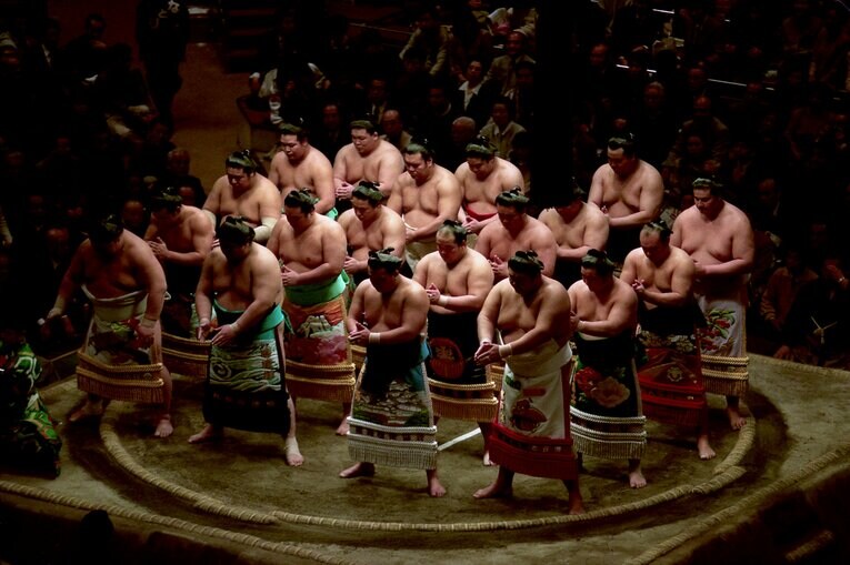 天覧相撲（1995年）　©︎Tomohiko Hayashi
