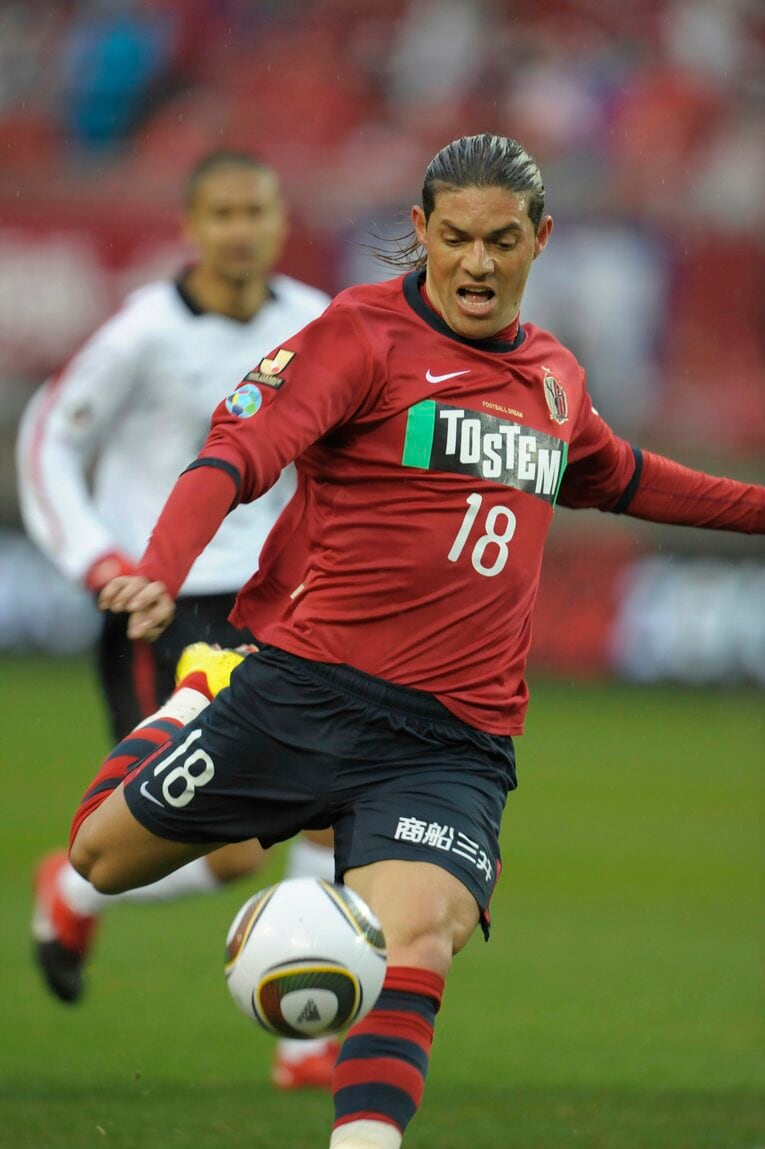 鹿島時代のマルキーニョス　©Toshiya Kondo