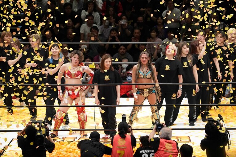 マリーゴールド旗揚げ戦のフィナーレ　©Masashi Hara