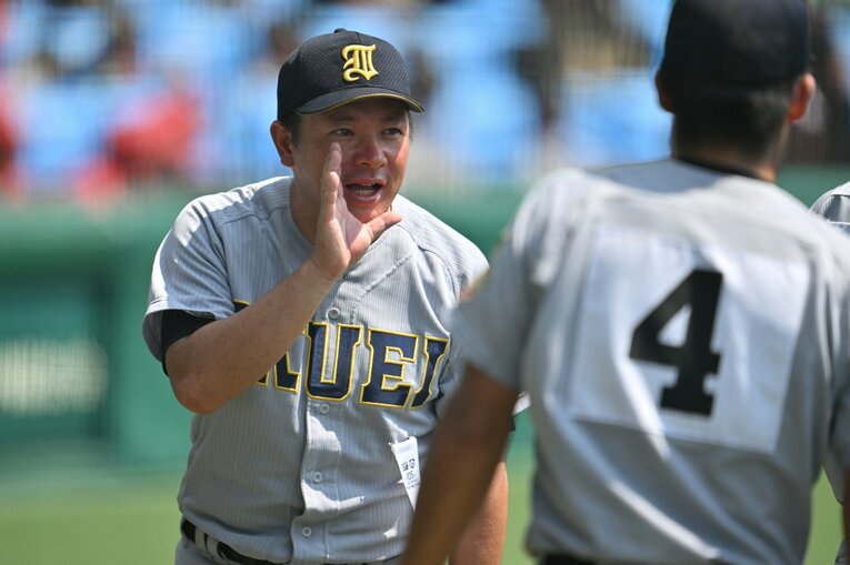 仙台育英・須江監督　©Hideki Sugiyama