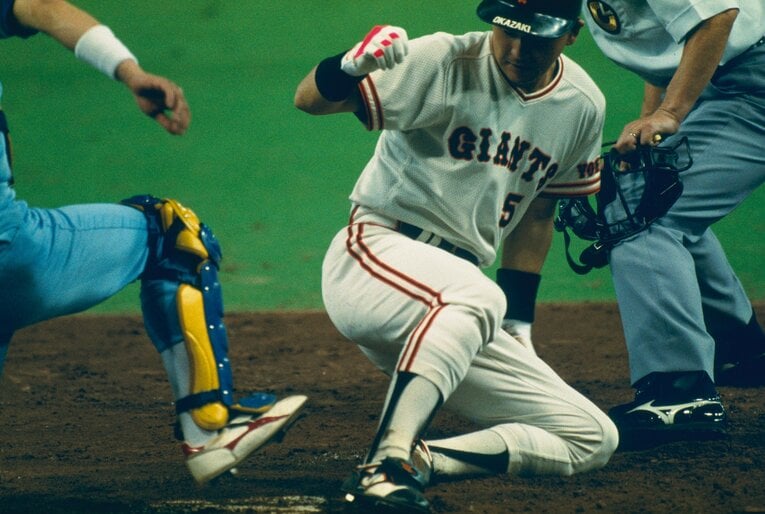 1992年撮影、現役時代の岡崎郁　©Naoya Sanuki