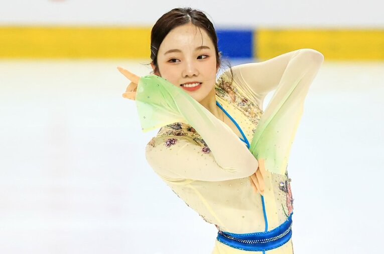 東日本選手権でフリーの演技をやり遂げた本田。フリーは101.65点で5位。総合でも5位となり全日本選手権への切符を手に入れた ／ photograph by AFLO