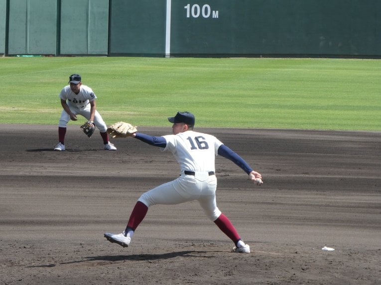 西谷監督の期待も大きい188センチ右腕の川原嗣貴投手（2年）©︎Noriko Yonemushi