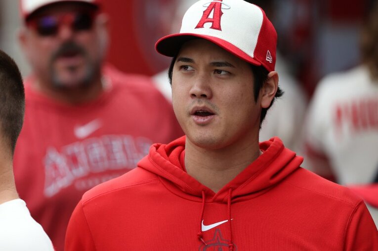 今季のプレー終了が発表された大谷翔平 ／ photograph by JIJI PRESS